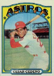 1972 Topps Baseball Cards      065      Cesar Cedeno